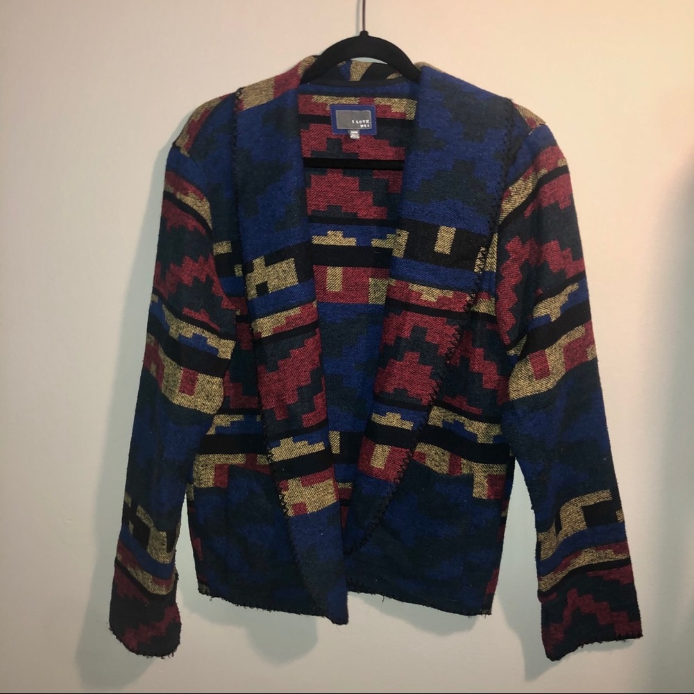 Geometric Fall Cardigan